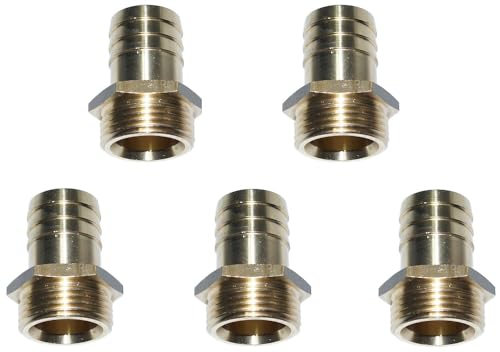 5 x Gewindetülle Schlauchtülle Einschraubtülle Messing versch. Größen (G 1 1/4"-38mm)