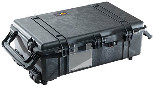 PELI 1670 Rollenkoffer für Empfindliche Ausrüstung, IP67 Wasser- und Staubdicht, 70L Volumen, Mit Schaumstoffeinlage (Anpassbar), Schwarz