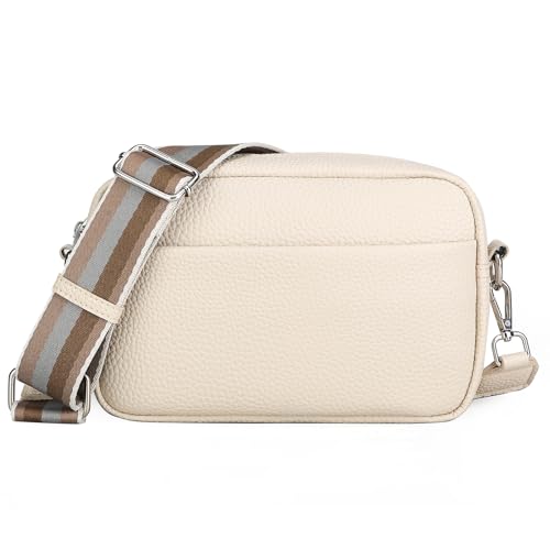 ZMDB Umhängetasche Damen, Casual Crossbody Bag Handtasche mit verstellbarem breiten Schultergurt Große Kapazität Tasche für Frauen, PU Leder handtasche Geldbörse für tägliche Arbeit, Reise