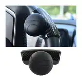 CWMMS Auto Lenkradknopf für Isuzu D-Max 2021 2022 2023, Lenkrad-Drehknopf Lenkknauf Spinner Lenkradknauf Auto-Lenkradhilfe Assister-Drehknopf Autozubehör,Bla-ck