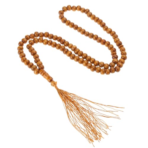 Natürliche 8 mm Holzperlen, Muslime, Tasbih, Gebetsperlen, 99 Holz-Rosenkranz, Misbaha-Perlen, Religionsgeschenke