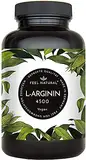 L-Arginin - 365 vegane Kapseln - 4500mg pflanzliches L Arginin HCL aus Fermentation (davon 3750mg pures L-Arginin) je Tagesdosis - Hochdosiert, ohne Zusätze, laborgeprüft, in Deutschland produziert