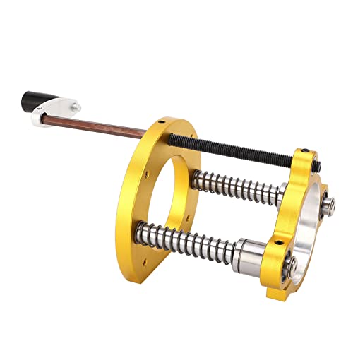 Router Lift, Router Lift Basis Aluminiumlegierung Weniger Stahl Holzbearbeitung Router Tisch Lift System Router Lift Basis Router Tisch Lift mit Griff 65 Mm für Holzarbeiter Trimmer