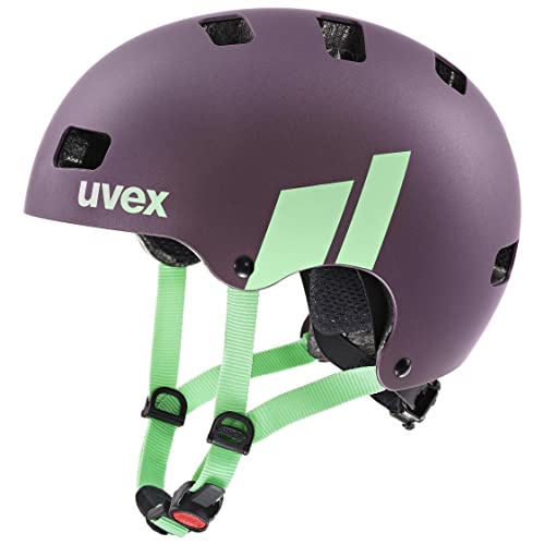 uvex kid 3 cc - robuster Fahrradhelm für Kinder- individuelle Größenanpassung - optimierte Belüftung - plum-mint - 51-55 cm