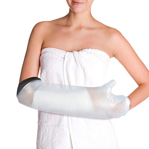 Gipsschutz Wasserdichter Arm, Erwachsene Verbandschutz Wasserdicht Duschschutz Arm Gips Duschhülle Duschüberzug für Gebrochene Chirurgie, Wunde, Bad & Dusche. Langer Armprotektor für Gipsverbände