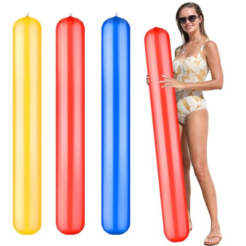 3 Stück 150cm Super langer Schwimmnudel Poolnudel für Kinder und Erwachsene, Zum Baden oder Aquasport, Schwimmnudel Float Spielzeug, Schwimmstange Pool Langlebiger Poolnudel Hohl Schwimmnudel (A)