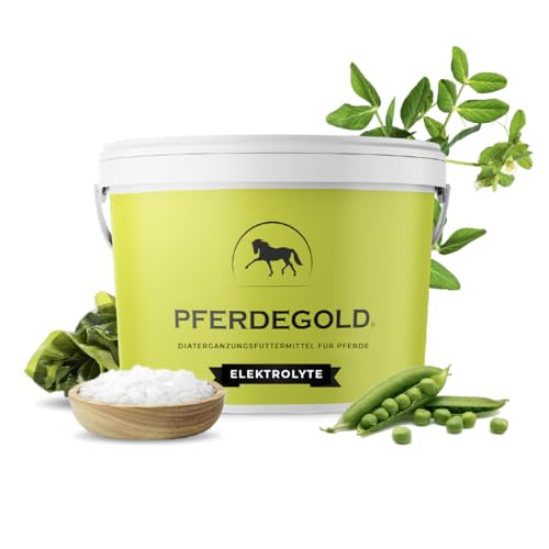 Pferdegold Elektrolyte 1,5kg - Pferde Pellets mit Natrium, Kalium & Calcium - Diät-Ergänzungsfuttermittel für alle Pferderassen - Made in Germany