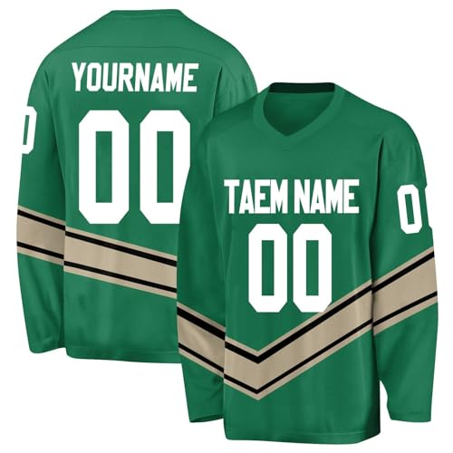 Hockey Trikot Personalisiert Ice Hockey Trikot Erwachsene Eishockey Shirt Training Herren Personalisierte Eishockey Tshirt mit Ihrem Namen Team Nummer