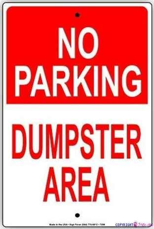 Straßenschild, Warnschild, Metallblech, Parkverbotsbereich, Gebäudekomplex, 20,3 x 30,5 cm, Dekor, Aluminium, Wand- und Büroschilder für den Innen- und Außenbereich