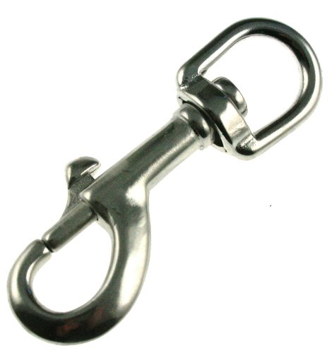 ARBO-INOX® - Wirbelschnapphaken - Wirbelkarabiner - Edelstahl A4-75 x 13mm