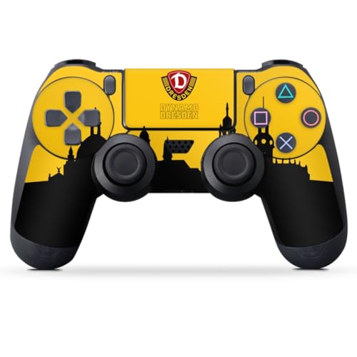 Skin kompatibel mit Sony Playstation 4 Controller Folie Sticker SG Dynamo Dresden Skyline SGD