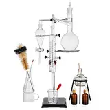 Chemie Labor Glaswaren Kit 500ml Ätherisches Öl Destillationsgerät lab Glas Kit Wissenschaftliches Experiment Gerät 15pcs Set