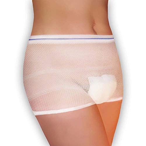 Wöchnerinnen Slips (8 Stk) Vorteilspack, Größe wählbar, bis zu 100x waschbar, Wochenbett Panties Ideal für die Schwangerschaft, die Krankenhaus-Tasche, nach der Geburt & Zuhause, Weiss, Größe 3