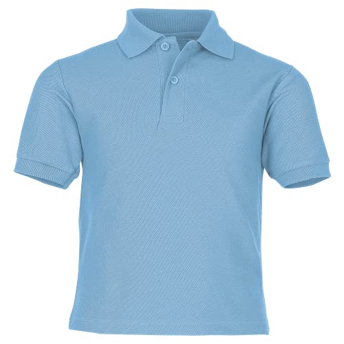 Fruit of the Loom Kids 65/35 Pique Polo #YT Pastellblau - 140