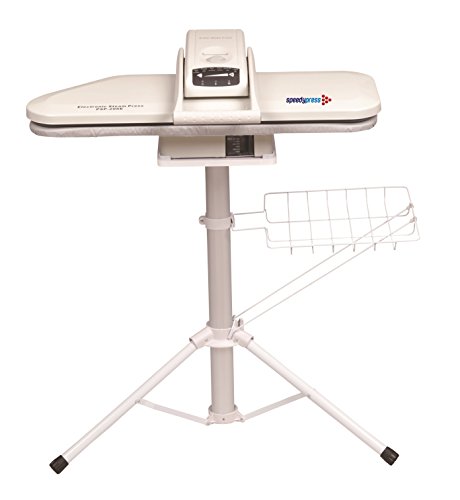 Dampfbügelpresse Professionelle Erweiterte mit Ständer von Speedypress: PSP206E, 80cm y 31cm; 1.600watt (+ KOSTENLOSE Zusätzliche Abdeckung & Schaumstoff-Filzunterlage UVP 45,00 € + Weiteres Zubehör)