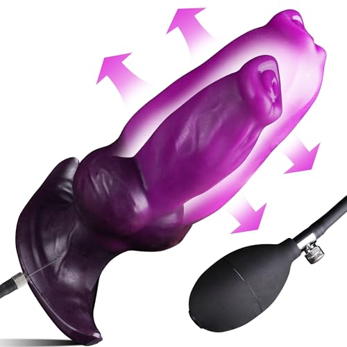 Anal Dildo Monster Aufblasbarer Dildo Diloschwanz für Männer Frauen Fantasy Knot Dildo Groß Anal Inflatable XXL Dildo Analdildos Analplug Fetisch BDSM Analsex Sexspielzeug für die Männer Frauen Paare