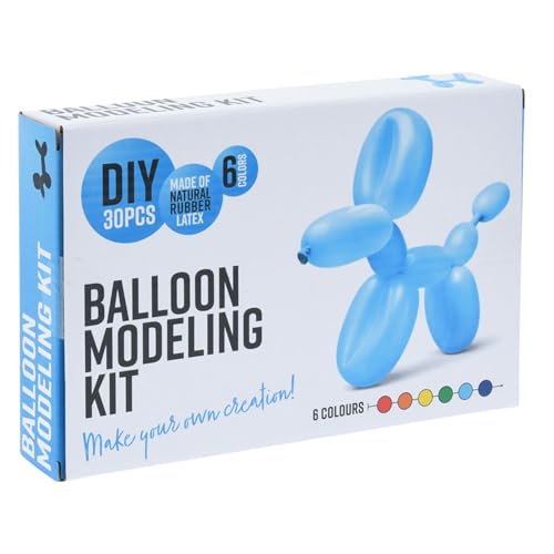 Ballonmodellier-Set: 30 bunte Regenbogenballons mit Pumpe für Partys und kreative Veranstaltungen