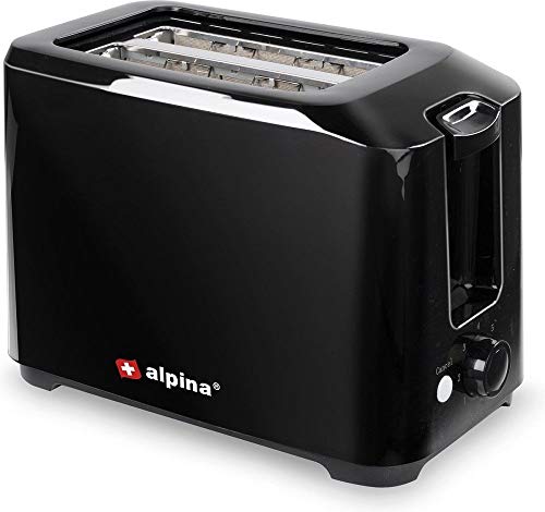 Alpina Toaster 7 Einstellungen Krümelschublade 700W Schwarz