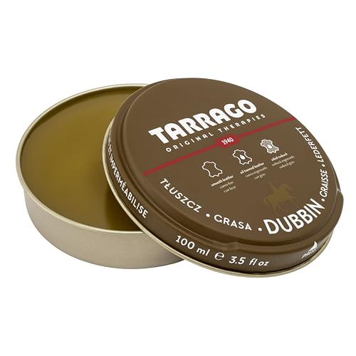 Tarrago | Dubbin 100 ml | Pflegendes Pferdefett für glattes oder geöltes Leder | Für Schuhe Textil und Lederaccessoires wie Taschen oder Lederwaren (farblos 00)