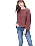 find. Damen Sweatshirt Soft Touch Bell Sleeve 70443A, Gr. Medium, Rot (Tawny Port)