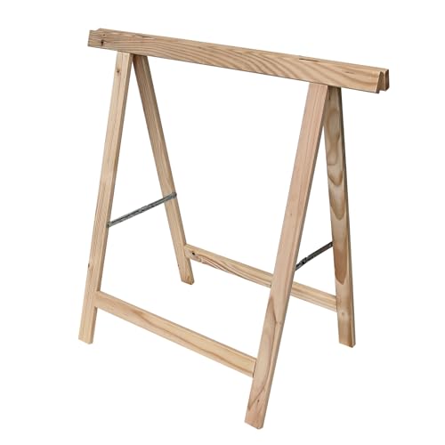 Fixkraft - Stabiler Holzklappbock 750 mm für vielseitige Anwendungen: Robuster Arbeitsbock & Tapezierbock, platzsparend klappbar, 75x76x4 cm, ideal für Werkstatt & Heimwerkerprojekte