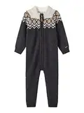 NAME IT Jungen NMMWRISS Wool LS Knit Suit XXIII Jumpsuit, Mock Orange, 128