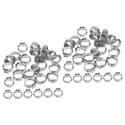 Mikikit 2sets Armaturen Klemmringe Rohr Klemmhalterung Crimpzange Für Schnellanschluss 20 Stück * 2