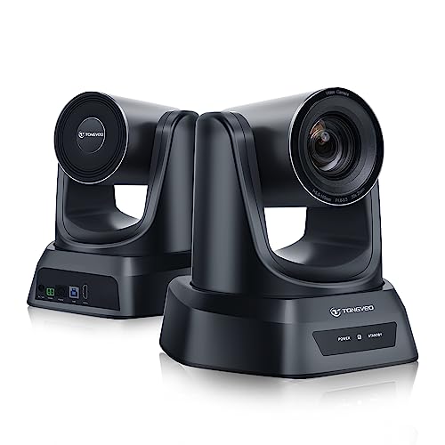 TONGVEO HDMI PTZ-Kamera 20X Optischer Zoom, Kirche Live-Streaming USB 1080P 60fps Kamera für Gottesdienste Online-Konferenz, arbeitet mit Zoom, Skype OBS Einfach einzurichten