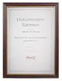 Ideal Dokument Bilderrahmen in Mahagoni 21x29,7 DIN A4 Urkunde Bilder Foto Rahmen