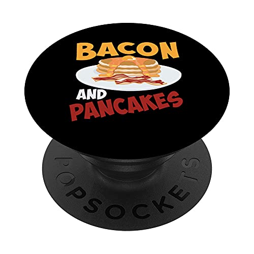 Bacon Pancakes Süßes Morgenessen Liebhaber Lustiges Frühstücksgeschenk PopSockets mit austauschbarem PopGrip