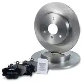 BESTPRICE Bremsenset Vorderachse inkl. Bremsscheiben Voll Ø 280 mm + Bremsbeläge vorne, Kompatibel mit SMART FORTWO Cabrio (451), FORTWO Coupe (450), FORTWO Coupe (451)