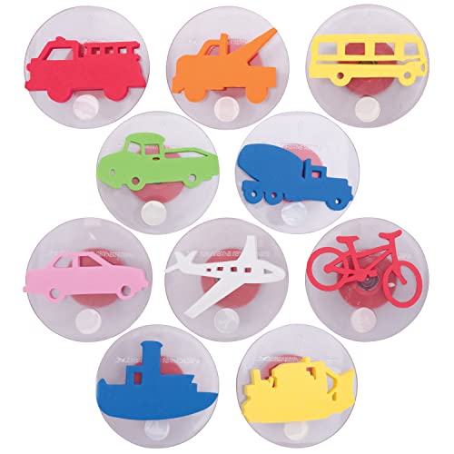 READY 2 LEARN Riesenstempel - Transportfahrzeuge - Set 1-10er Set - Leicht zu haltende Schaumstoffstempel für Kinder - Kunst- und Bastelstempel für Displays, Plakate, Schilder und DIY-Projekte