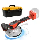 Fliesenrüttler für Milwaukee 18V Akku, Fliesenleger-Vibrationsgerät mit 5" Saugnapf, 8 Gänge, 60kg Kapazität, Fliesenvibrator für Fliesen & Wandfliesen 32 * 32 Zoll und darunter (Rot)