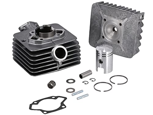 Set: Zylinder, kugelpoliert komplett mit Kolben und Zylinderkopf für S50 - Ø 40 mm, 50 ccm