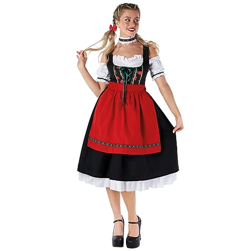 Morph Kostüm Oktoberfest Damen, Oktoberfest Kostüm Damen, Dirndl Kostüm Damen, Oktoberfest Damen Outfit Dirndl Rot, Dirndl Oktoberfest Damen, Kostüm Oktoberfest Damen, Dirndl Karneval XXL