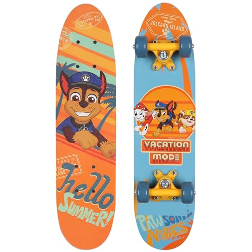 Paw Patrol Chase Holz Skateboard für Jungen, rutschfestes Brett 20-50kg, 61 cm