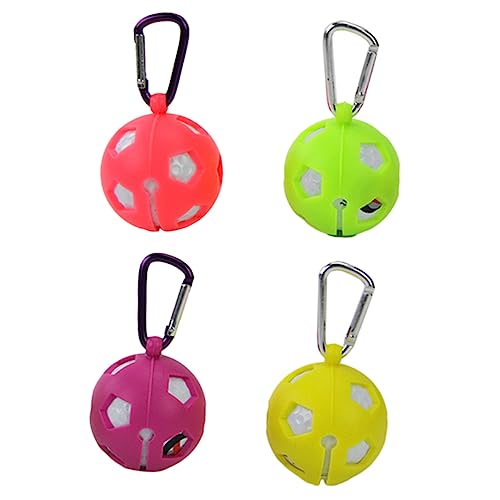 Yardwe 4 Stück Golfset Golfbälle Ballhalter Einzelballhalter Ball Silikonhalter Ballhalter Silikonbälle Hülle Silikonballhalter Ballschutzträger Ballträger Ballhüllentasche