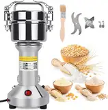 Elektrische Getreidemühle 850W 28000RPM Schnelle Geschwindigkeit Müsli Getreide Grinder Professionelle Powder Maschine 3 Klingen Timing Schleif Maschine Küchenmaschine Für Spice Herb Coffee(150 Gramm)