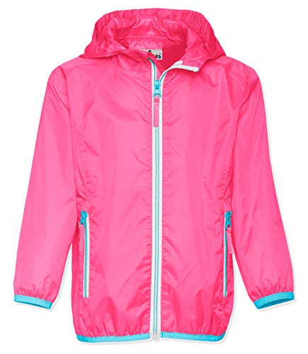 Playshoes Unisex Kinder Faltbare Regen-jacke Funktions-Jacke Regenmantel Regenbekleidung, Rosa, 128 EU