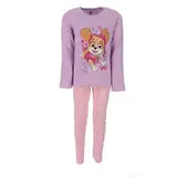 Disney Frozen Eiskönigin ELSA und Anna Mädchen Lang Pyjama Schlafanzug aus 100% Baumwolle Süß Disney Langarm Zweiteiliger Nachtwäsche 104-128cm (DE/NL/SE/PL, Numerisch, 110, 116, Regular, Lila)