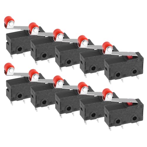 QUARKZMAN 10 Stück KW11-3Z-N 1NO + 1NC Mikro-Endschalter 5A 125/250VAC Wasserdichte Miniatur-Mikroschalter für Präzisionskomponenten