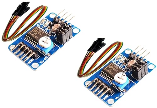 TECNOULAB 2 Stück PCF8591 Analog-Digital-Konvertierungs-AD/DA-Konvertermodul + Kabel