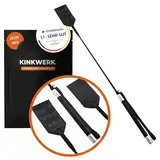 KINKWERK Spanking Reitergerte mit Spikes | Peitsche für BDSM & Fetisch | SM-Spielzeug | Präzise Kontrolle | Flexibel & Robust | Elegantes BDSM-Accessoire