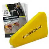 FUGENECK® - Profi Fugenabzieher zum Abziehen von Silikonfugen - Innovatives Design für 3 verschiedene Fugengrößen - Acryl und Silikon Werkzeug aus Deutschland (1 Stück)