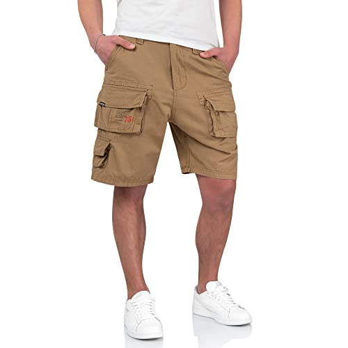 Surplus Raw Vintage Herren Cargo Trooper Shorts, Beige, S