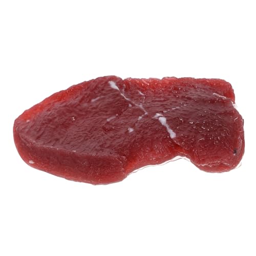 COSMEVIVI gefälschtes Fleisch künstliche Fleischstütze Rindfleisch gekocht braten künstliches Steak tischdeko esstisch Fleischmodell Steakmodell Kochspielzeug Restaurant-Küchendekoration PVC