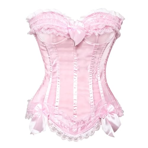 Unterwäsche & Dessous Für Damen Gothic Korsett Mujer Sexy Schnürung Bustiers Schlankere Gepolstertes Reiß Verschluss Eng Corsage Clubwear Tanz Karneval Party Kostüme Party Korsetts S 6068-Pi