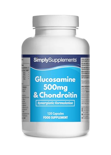 Glucosamin 500mg & Chondroitin - 120 kapseln - Versorgung für 40 Tage - SimplySupplements