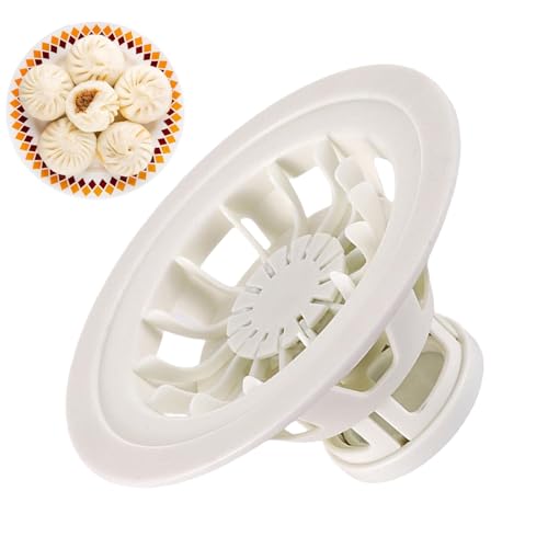 Baozi Maker Maschine | 18cm manuelle Baozi Maker Form | Bao Buns Maker Form aus lebensmittelechtem ABS, Kochzubehör | Wiederverwendbare chinesische Dampfbrötchen Werkzeuge für Küchenhelfer
