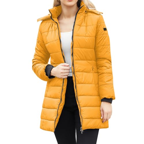 Damen Steppjacke Warm Zipp Winterjacke Mit Gürtelbeutel Gesteppt Mantel Warm Extra Lang Jacke Pullover Damen Oversize Damen Jacke Winter Lang GrüN Teddy Mantel Damen Xxl Windbreaker Sportjacke Damen